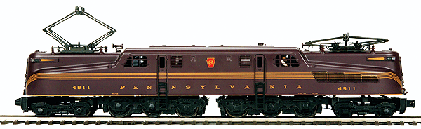 Premier GG1 Electric w/Proto-Sound(R) 2.0 - 3-Rail -- Pennsylvania Railroad #4911 (5-Stripe, Tuscan)