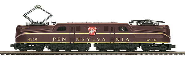 Premier GG1 Electric w/Proto-Sound(R) 2.0 - 3-Rail -- Pennsylvania Railroad #4916 (Single Stripe, Tuscan, Large Logo)