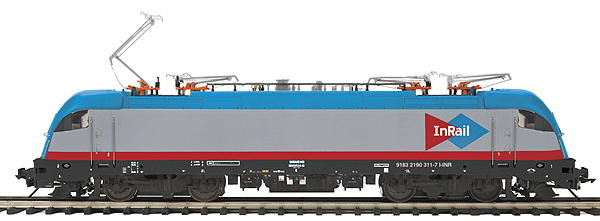 Taurus 3 ES-64-U4 Electric w/Proto-Sound 3.0 - Scale Wheels - 3-Rail - Premier -- InRail (Italy; gray, blue, red)