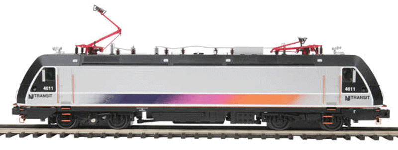 ALP 46 Electric w/Proto-Sound 3.0, Scale Wheels - 3-Rail - Premier -- New Jersey Transit (Silver, black, blue, purple, orange)