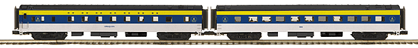 Premier 70' Smoothside Sleeper & Diner Set (ABS Plastic) -- Baltimore & Ohio