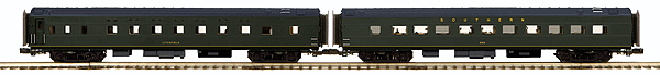 Premier 2-Car 70' Smoothside Streamlined Sleeper & Diner Set (ABS) -- Southern