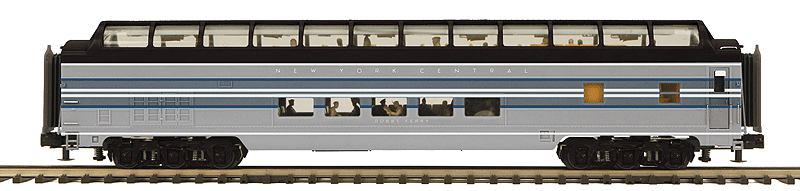 70' Smooth-Side ABS Full-Length Vista Dome - 3-Rail - Ready to Run - Premier(R -- New York Central Dobbs Ferry (1938 Scheme)