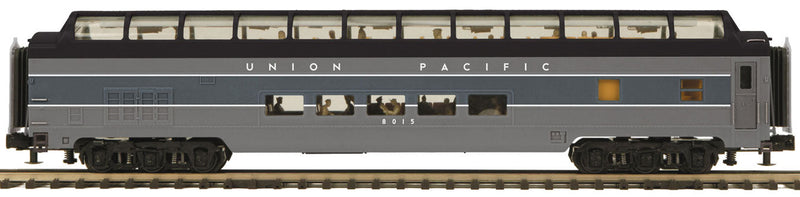 70' ABS Smooth-Side Full-Length Dome - 3-Rail - Ready to Run - Premier(R) -- Union Pacific (2-Tone Gray)