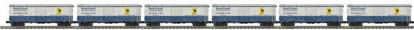 Premier AAR 40' Boxcar 6-Pack - 3-Rail - Ready to Run -- Baltimore & Ohio #466258, 466253, 466242, 466240, 466206, 466202 (Sentinel)