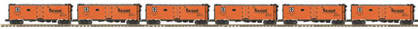 Premier 40' Steel Reefer - 3-Rail - Ready to Run -- Santa Fe #4239, 4235, 4220, 4226, 4210, 4217 (orange, Scout)