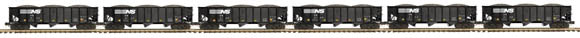 Premier 70-Ton 3-Bay Hopper - 3-Rail - Ready to Run -- Norfolk Southern #9150, 9162, 9185, 9164, 9153, 9186 (black)