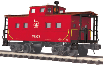 Premier Center-Cupola Steel Caboose w/Interior Light -- Central Railroad of New Jersey (red)