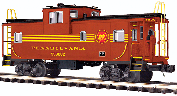 Extended-Vision Caboose - 3-Rail - Ready to Run - Premier(R) -- Norfolk Southern (Pennsylvania Railroad Heritage Scheme; Tuscan, yellow)