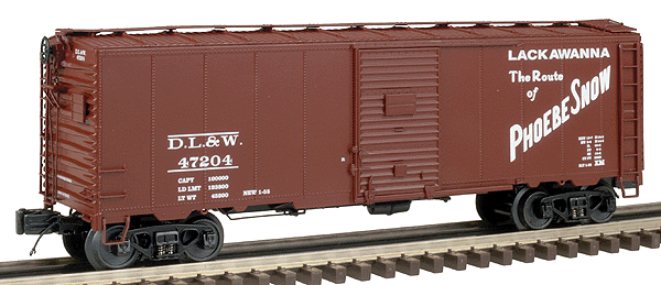 Premier 40' AAR Boxcar -- Lackawanna