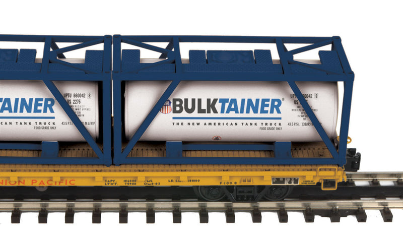 60' Flatcar w/3 Cont UP-1