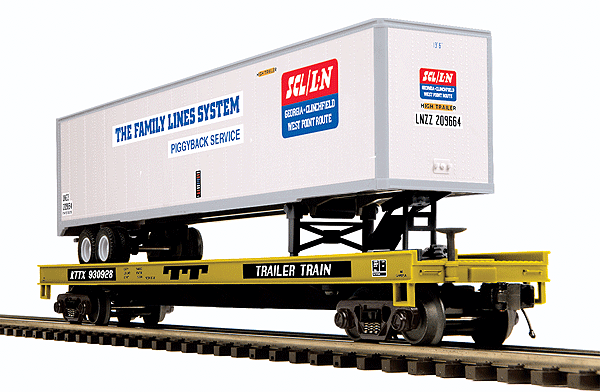 Premier Flatcar with 48' Trailer -- Family Lines System