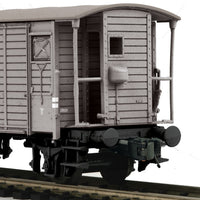 Premier European Gedeckter G Wood Boxcar w/Hi-Rail Wheels - Ready to Run -- Swiss Federal Railways SBB-CFF (gray, yellow)