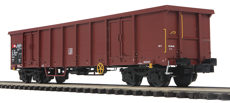 Premier European Modern Gondola w/Hi-Rail Wheels - Ready to Run -- Swiss Federal Railways SBB-CFF (brown)-1