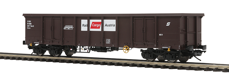 Premier European Modern Tank Car w/Hi-Rail Wheels - 3-Rail - Ready to Run -- OBB Rail Cargo Austria (brown, red, white)-1