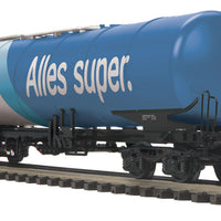 Modern European Tank Car/Kesselwagen - 3-Rail Hi-Rail Wheels - Ready to Run -- ARAL