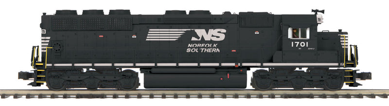 EMD SD45 Low Nose - 3-Rail w/Scale Wheels, Proto-Sound 3.0 - Premier(R) -- Norfolk Southern (black, white, Horse Head Logo)