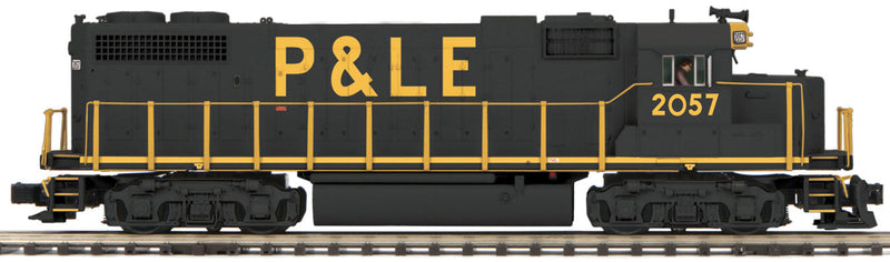 EMD GP38-2 - 3-Rail w/Proto-Sound 3.0 & Scale Wheels - Premier(R) -- Pittsburgh & Lake Erie #2057 (black, yellow)