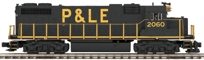 EMD GP38-2 - 3-Rail w/Proto-Sound 3.0 & Scale Wheels - Premier(R) -- Pittsburgh & Lake Erie #2060 (black, yellow)