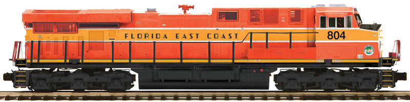 GE ES44AC - 3-Rail w/Proto-Sound 3.0 & Scale Wheels - Premier(R) -- Florida East Coast #804 (red, orange, black)
