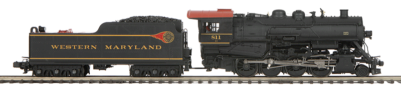 Class H-9 2-8-0 Consolidation - 3-Rail w/Proto-Sound 3.0 Scale Wheels - Premie -- Western Maryland