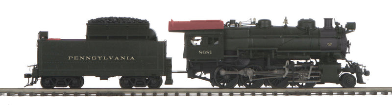 Class H10s 2-8-0 Consolidation - 3-Rail, Scale Wheels, Proto-Sound 3.0 Premi -- Pennsylvania Railroad #8681 (black, graphite, Tuscan)