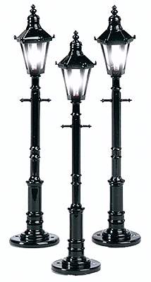 Street Lamps -- Black Hexagonal-1