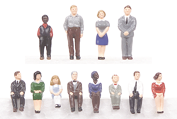 RailKing 12-Piece Figures -- Set #1