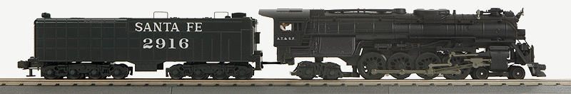 4-8-4 Northern - 3-Rail w/Proto-Sound 3.0 - RailKing(R) Imperial(TM) -- Santa Fe #2916 (black)