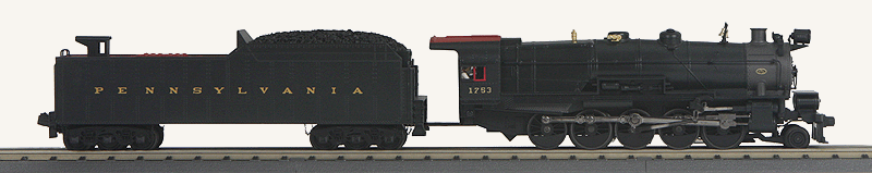 2-10-0 Decapod w/Long-Haul Tender w/Proto-Sound 3.0 - RailKing(R) Imperial(TM) -- Pennsylvania Railroad #1126 (black, graphite, Tuscan)