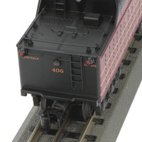 Class L-3 4-8-2 Mohawk - 3-Rail w/Proto-Sound 3.0 - RailKing(R) -- New York Ontario & Western #406 (black, maroon, yellow, graphite)