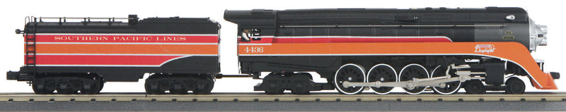 Class GS-4 4-8-4 Northern - 3-Rail w/Proto-Sound 3.0 - RailKing(R) Imperial(TM -- Southern Pacific #4436 (Daylight, red, orange, black, Lines Lettering)