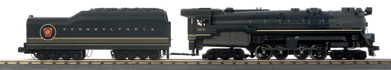 Class S-2 6-8-6 Steam Turbine - 3-Rail - Proto-Sound 3.0 -- Pennsylvania Railroad 6201 (black, graphite, buff stripes)