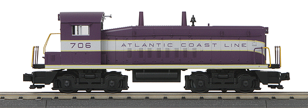 RailKing(R) Scale Diesel EMD SW9 Switcher w/Proto-Sound 3.0 - 3-Rail -- Atlantic Coast Line #706 (purple, silver)
