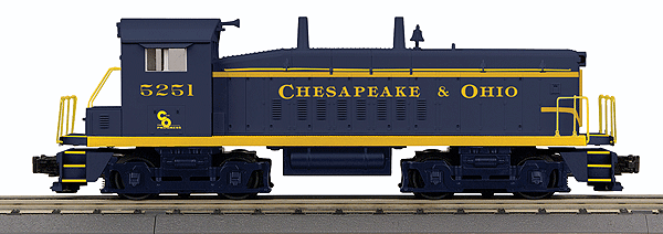 RailKing(R) Scale Diesel EMD SW9 Switcher w/Proto-Sound 3.0 - 3-Rail -- Chesapeake & Ohio #5251 (blue, yellow)
