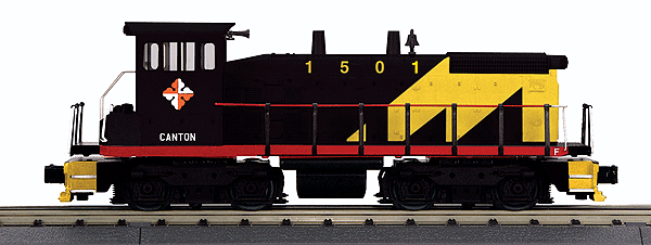 RailKing(R) Scale Diesel EMD SW1500 Switcher w/Proto-Sound 3.0 - 3-Rail -- Canton Railroad #1501 (black, yellow)