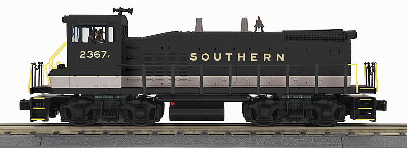 EMD MP15DC - Scale 3-Rail w/Proto-Sound 3.0 - RailKing(R) -- Southern Railway #2367f (Tuxedo, black, white)