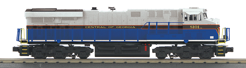 GE ES44AC w/Proto-Sound 3.0 - 3-Rail - RailKing(R) Imperial -- Norfolk Southern #8101 (Central of Georgia Heritage, blue, gray)