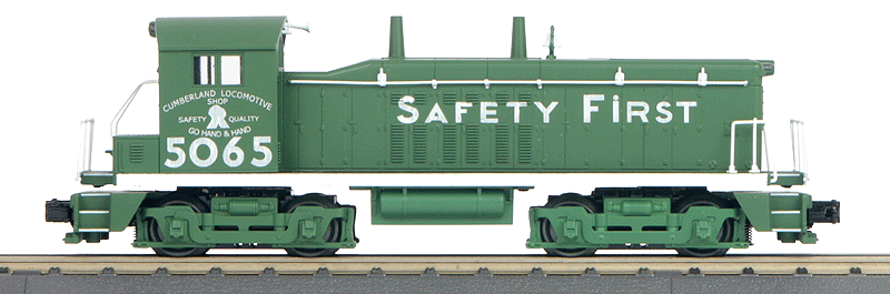 EMD NW2 w/Proto-Sound 3.0 - Scale 3-Rail - RailKing(R) -- CSX #5065 (Safety Scheme, green white)-1