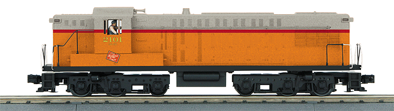 Scale Baldwin AS616 - 3-Rail w/Proto-Sound 3.0 - RailKing(R) -- Milwaukee Road #2101 (orange, gray, maroon)