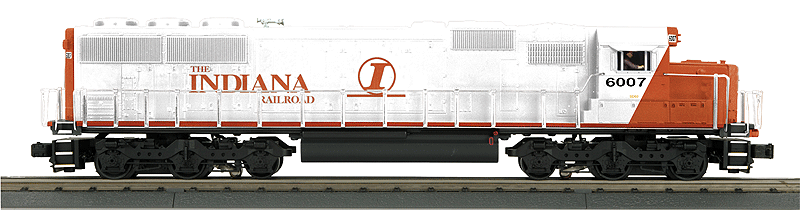 Scale EMD SD60 - 3-Rail w/Proto-Sound 3.0 - RailKing(R) -- Indiana Railroad #6007 (ex-Soo, White, red)