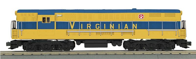 Scale Fairbanks-Morse H24-66 Trainmaster - 3-Rail w/Proto-Sound 3.0 - RailKing -- Virginian (yellow, blue)