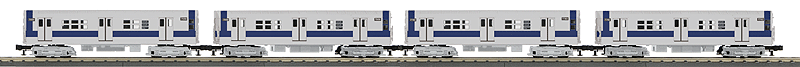 R-26 4-Car Subway Set - 3-Rail w/Proto-Sound 3.0 - RailKing(R) -- Metropolitan Transportation Authority #7782, 7783, 7958, 7959 (silver, blue)