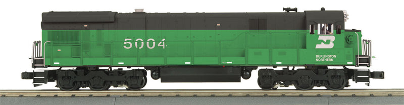 Scale GE C30-7 - 3-Rail w/Proto-Sound 3.0 - RailKing(R) -- Burlington Northern #5000 (Cascade Green, black, white)