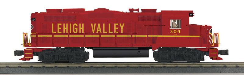 Scale EMD GP20 - 3-Rail w/Proto-Sound 3.0 - RailKing(R) -- Lehigh Valley #304 (Cornell Red, yellow, Large Lettering, black Diamond Logo