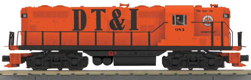 EMD GP9 - 3-Rail w/Proto-Sound 3.0 - RailKing(R) Scale -- Detroit, Toledo & Ironton #984 (orange, black, Large DT&I)