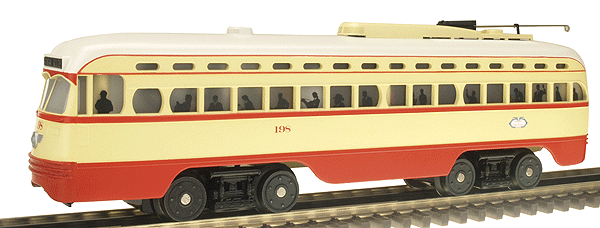 Railking President's Committee Car (PCC) Street Car Powered w/Proto-Sound 2.0 -- Detroit