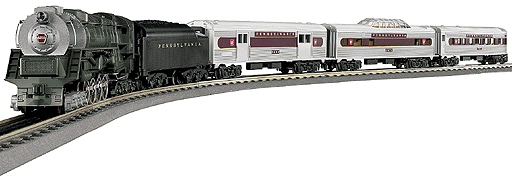 Railking Passenger/Freight Ready to Run Train Set w/Loco Sound -- Pennsylvania Railroad 6-8-6 Bantam Turbine w/Track & Pack
