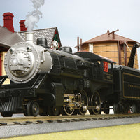 Steam Passenger Set w/Proto-Sound 3.0 -- RailKing RealTrax 31 x 51" Z-500 Power Pack PRR 4-6-0 & 3 Cars