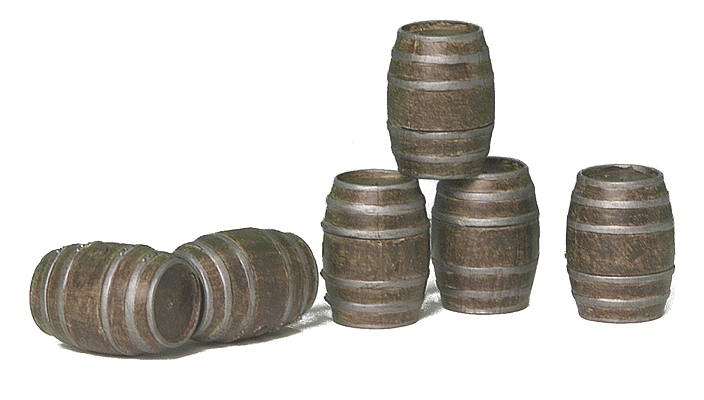 RailKing Freight Load -- 6-Piece Barrel Set